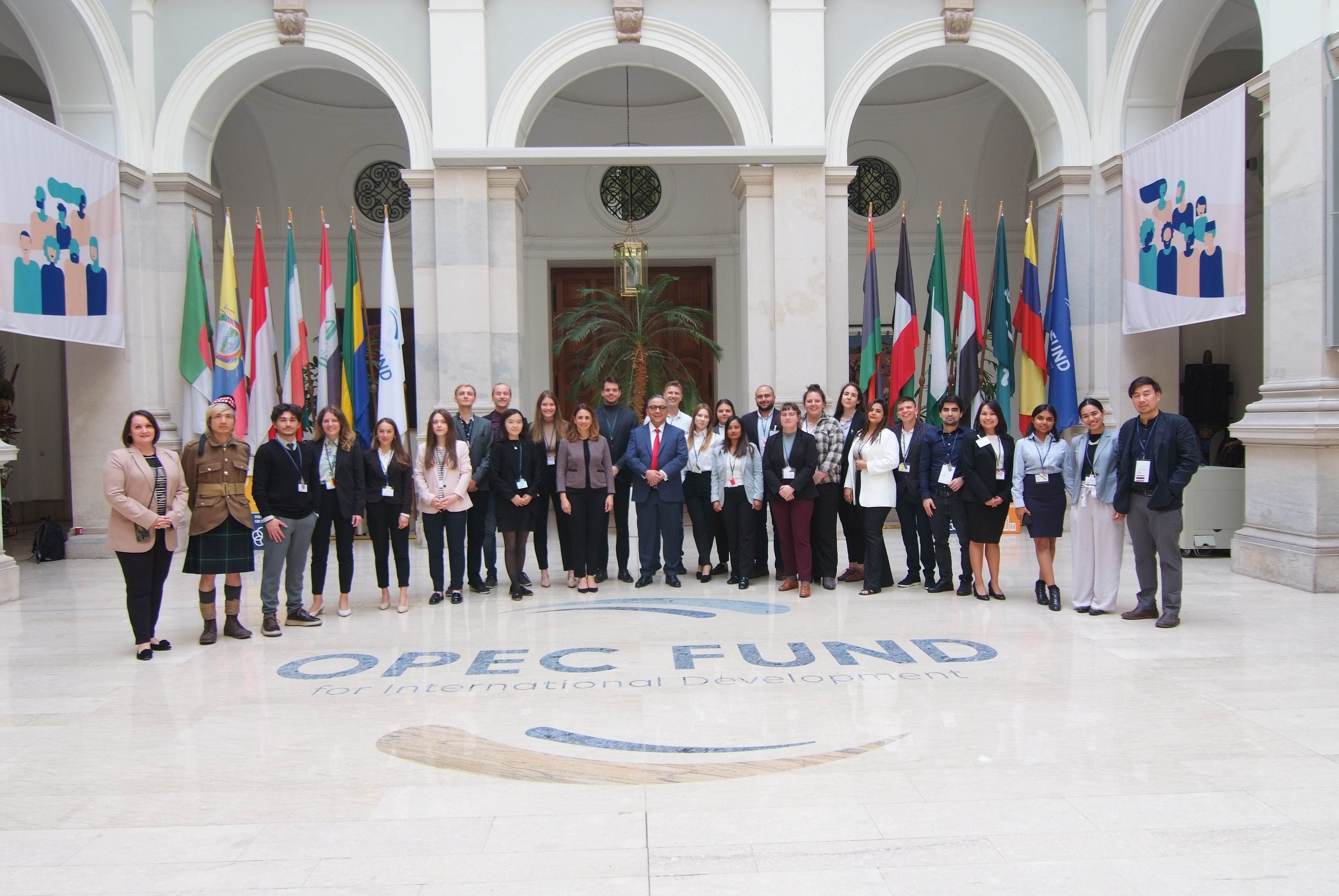Photo in the main hall of the OPEC Fund for International Development