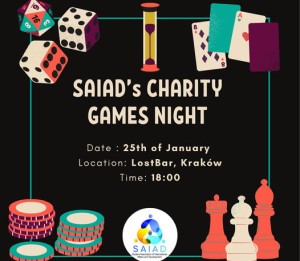 Charity Games Night with SAIAD